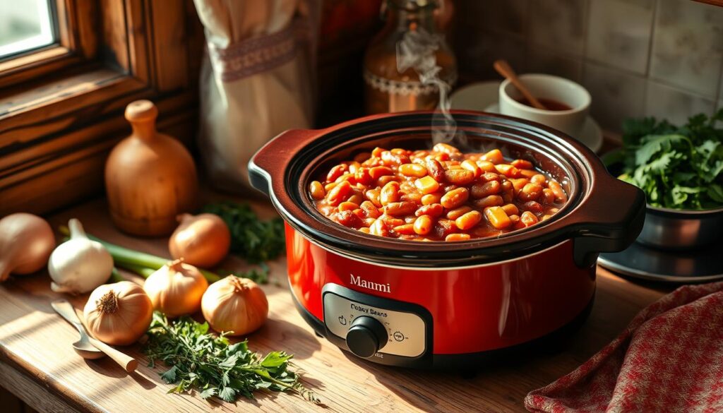 slow cooker baked beans