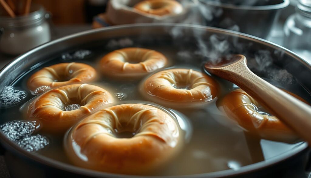 Boiling Bagels Process