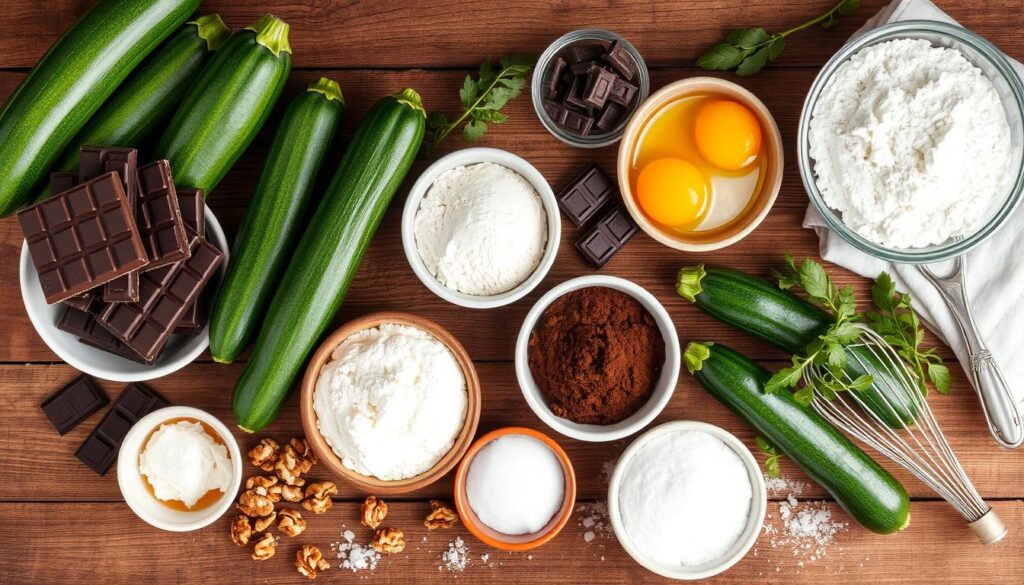 Chocolate Zucchini Bread Ingredients