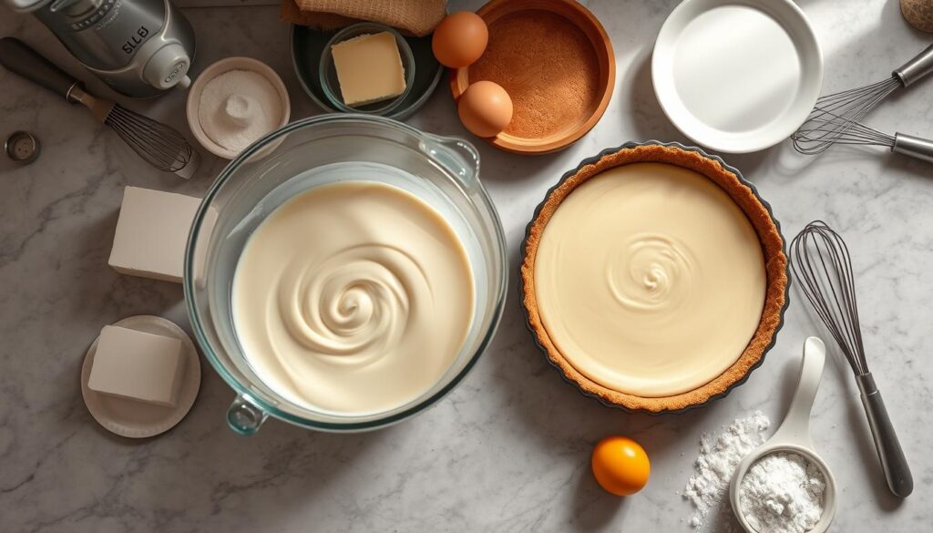 Creamy Cheesecake Preparation