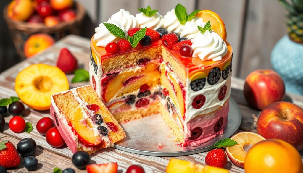 Customizable Fruit Cocktail Cake