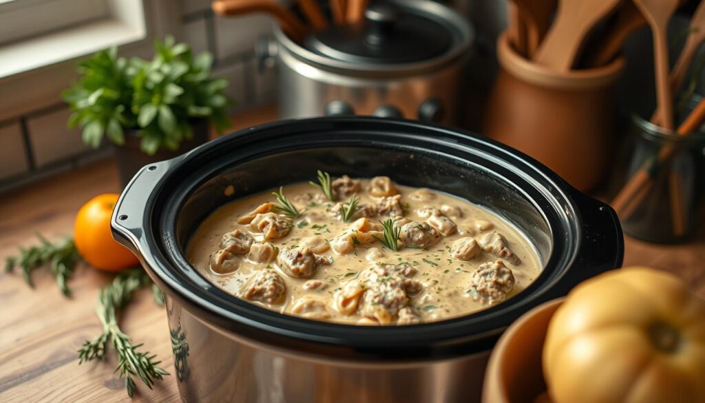 Easy Beef Stroganoff Slow Cooker Recipe Rosemary