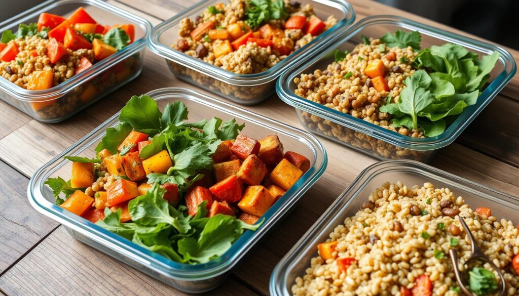 Healthy Vegetarian Lunch Meal Prep