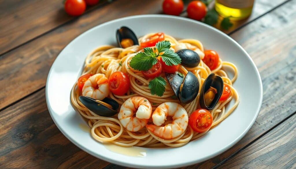 Italian fish pasta