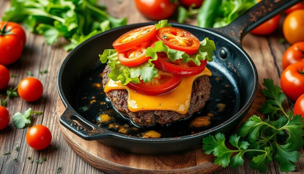 bison burger recipe skillet