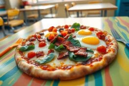 breakfast pizza for schools