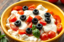 cottage cheese pizza bowl