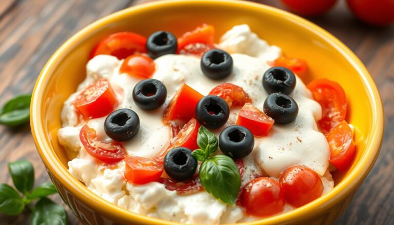 cottage cheese pizza bowl