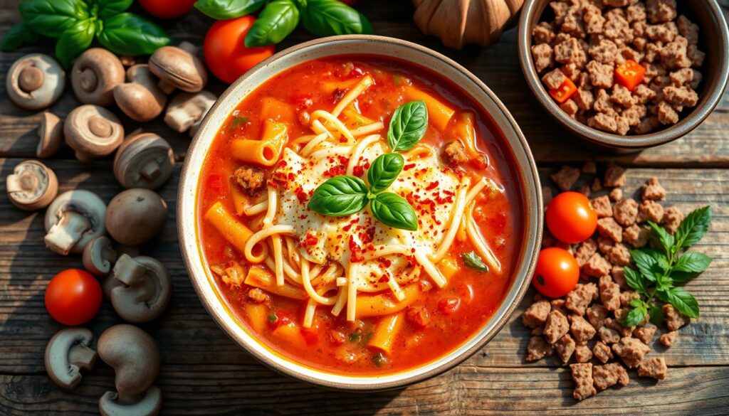 customize lasagna soup