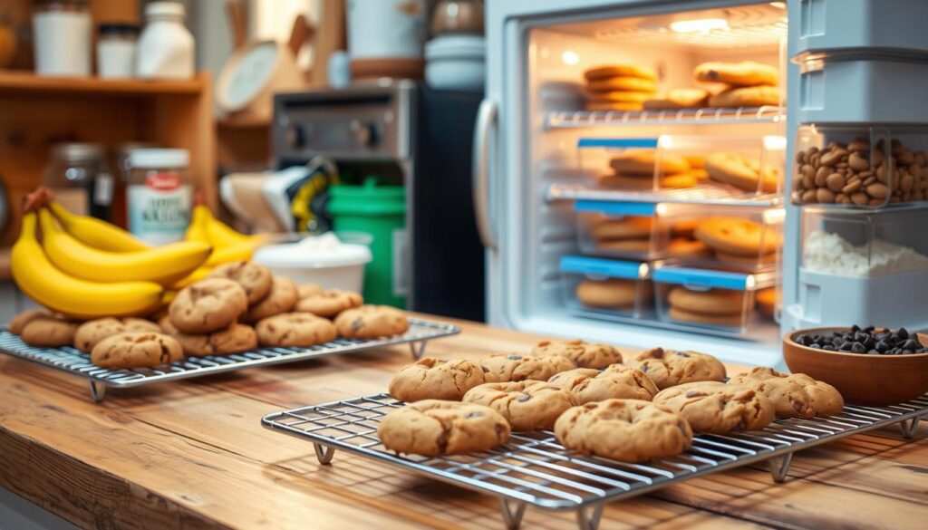 freezer-friendly banana cookies