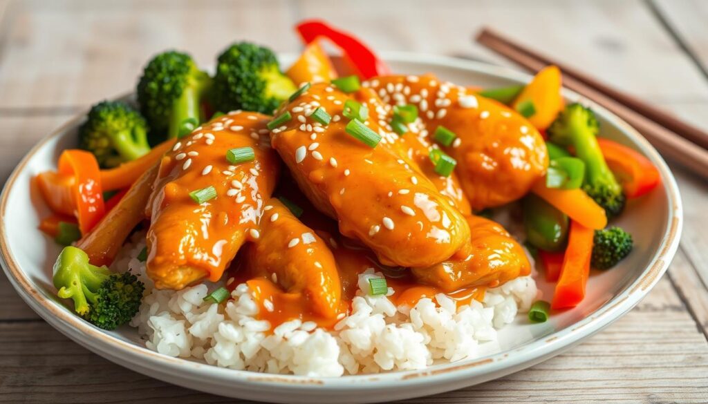 healthy modifications baked orange chicken