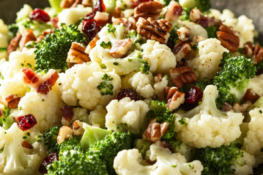 Delicious Broccoli Cauliflower Salad Recipe