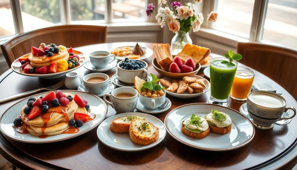 lavish breakfast spreads